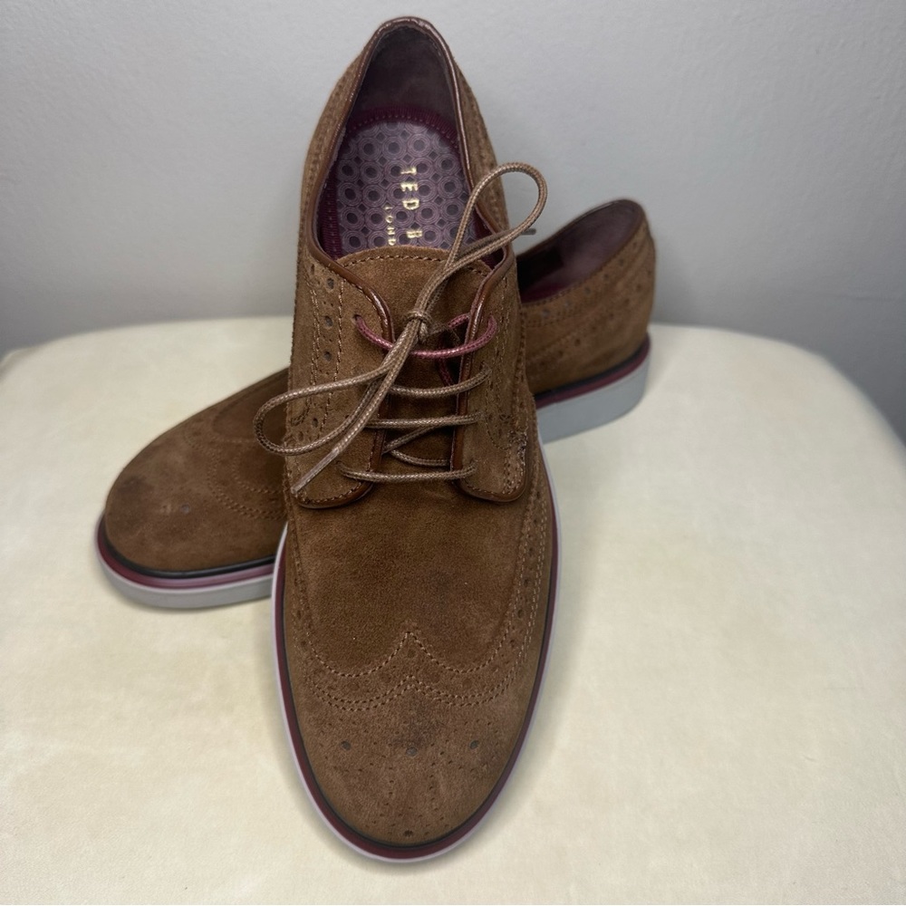 Ted Baker Men’s London Teviss Round Toe Suede Dress Shoe Sz 7.5
